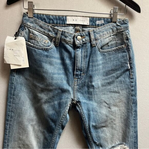 NWT IRO Garçon distressed denim jeans Sz 25 - Picture 4 of 14